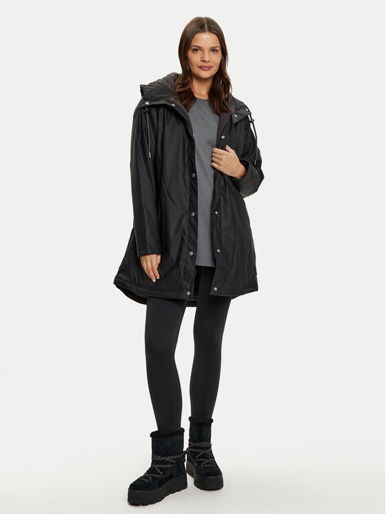 Roxy Roxy Neperšlampanti striukė Rain Road ERJJK03608 Juoda Regular Fit