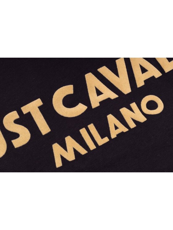 Just Cavalli Just Cavalli T-Shirt 78OAHT06 78PM601 899 Czarny Regular Fit