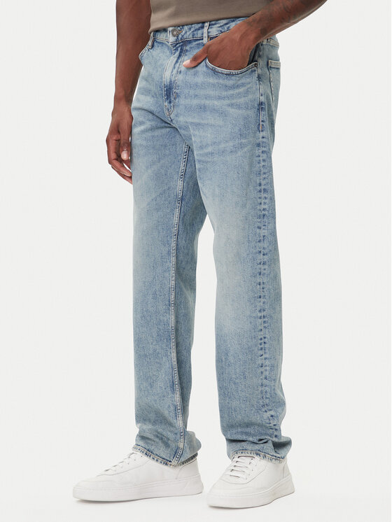 Guess Jeans Guess Jeans Blugi M5BA1B D002B Albastru Straight Fit
