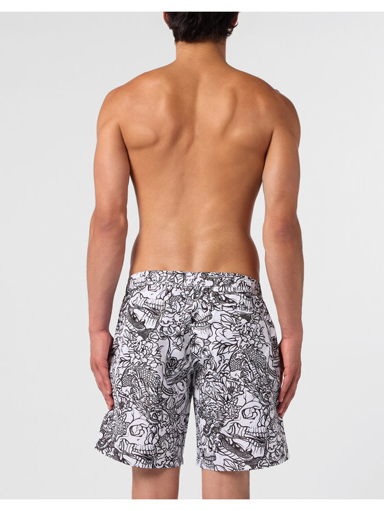 PHILIPP PLEIN PHILIPP PLEIN Kąpielówki 30467 Biały