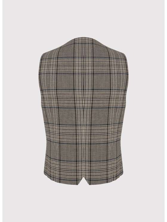 Pako Lorente Pako Lorente Kamizelka P24WP-8X-014 Brązowy Slim Fit