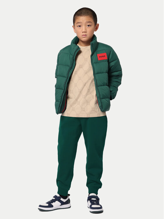 HUGO HUGO Žieminė striukė G00198 D Žalia Regular Fit