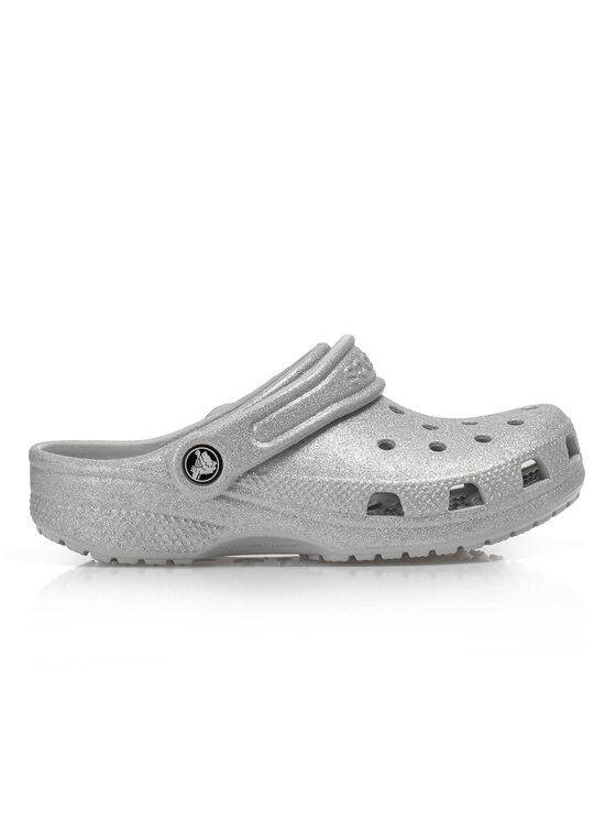 Klapki Crocs, Rozmiar 30/31, Srebrne, 206993-0IC