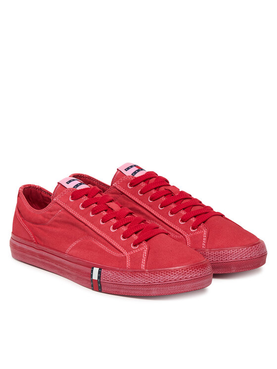 Tommy Jeans Tommy Jeans Teniszcipő Archive Vulc. Y2K Washed Canvas EM0EM01720 Piros