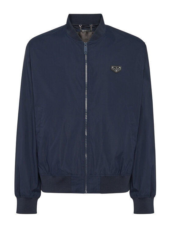 PHILIPP PLEIN PHILIPP PLEIN Kurtka bomber 25595 Granatowy Regular Fit