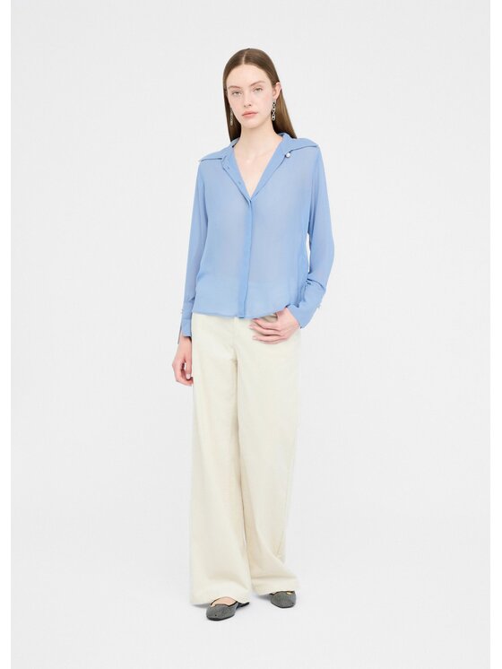 Liu Jo Liu Jo Camicia CF5302TS869X0713 Celeste Regular Fit