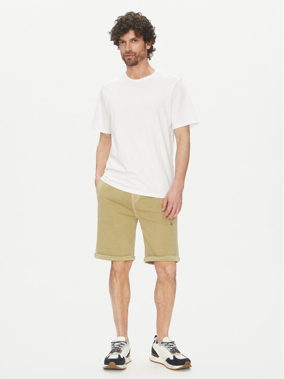 Aeronautica Militare Aeronautica Militare Pantaloni scurți sport 251BF016F583 Bej Regular Fit