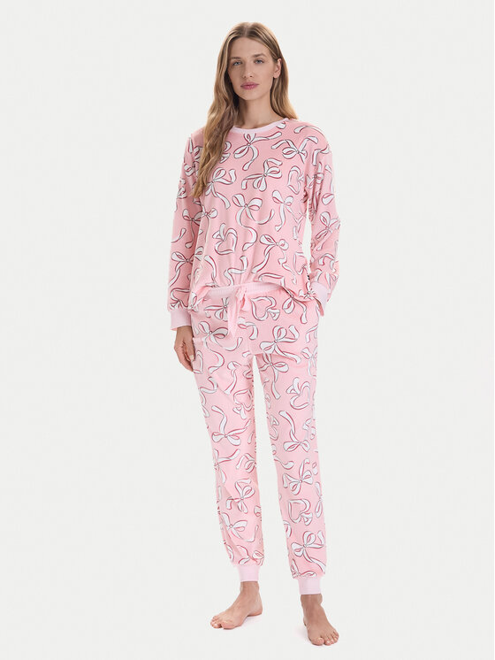 Kate Spade Kate Spade Pizsama KSI92767F Rózsaszín Regular Fit