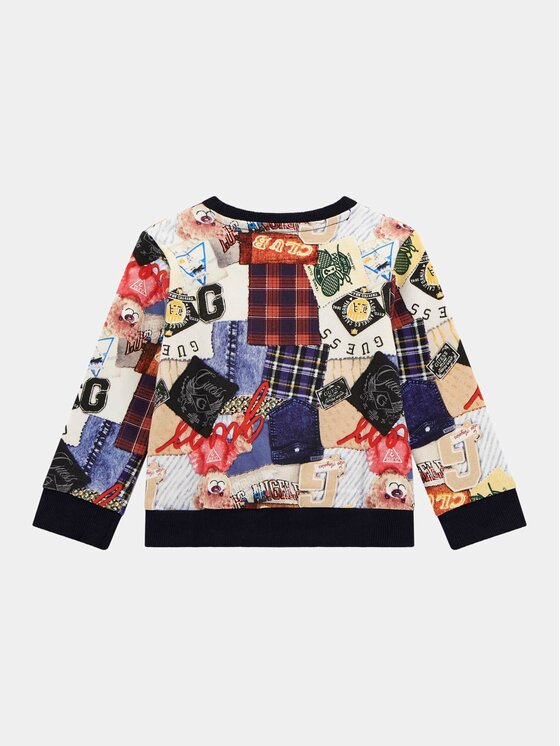 Guess Kids Guess Kids Bluza 176197 Złoto bicolour Classic Fit