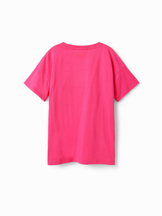 Desigual Desigual T-Shirt 23SGTK20 Różowy Regular Fit