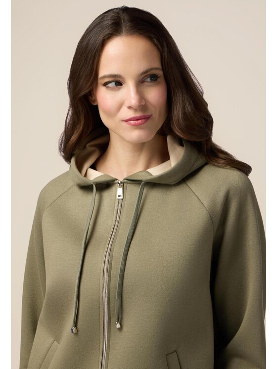 Oltre Oltre Cappotto 8141J000208N0S5 Verde A-Line Fit
