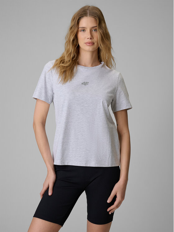 4F 4F T-Shirt NOS Szary jasny Regular Fit