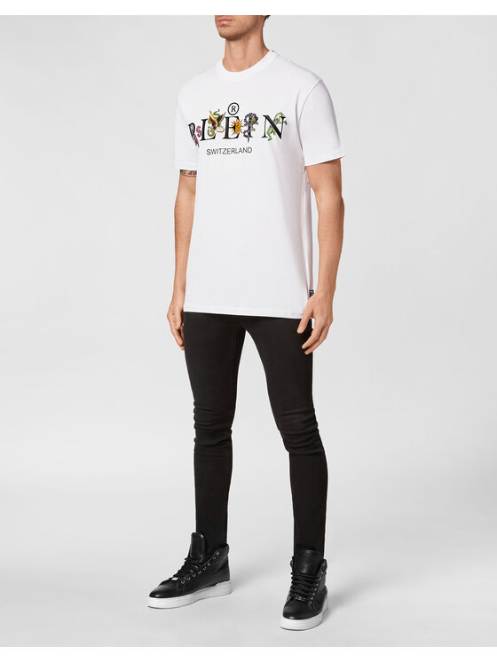PHILIPP PLEIN PHILIPP PLEIN T-Shirt 7569 Biały Regular Fit