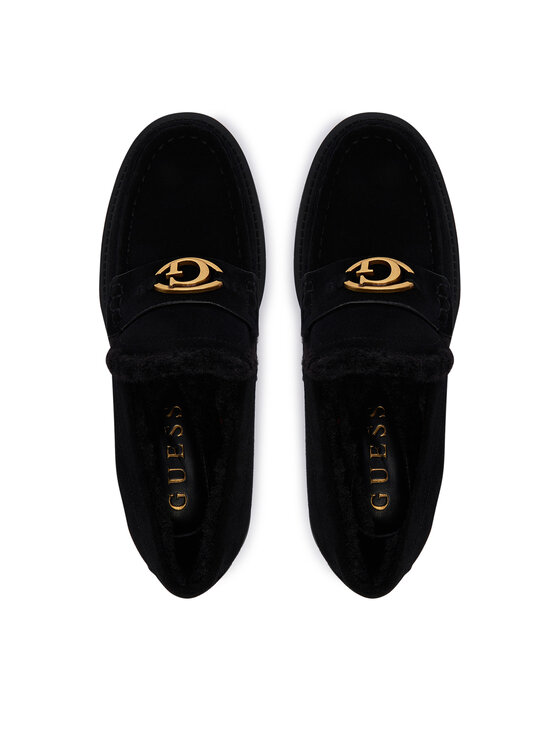 Guess Guess Loafersy za Czarny