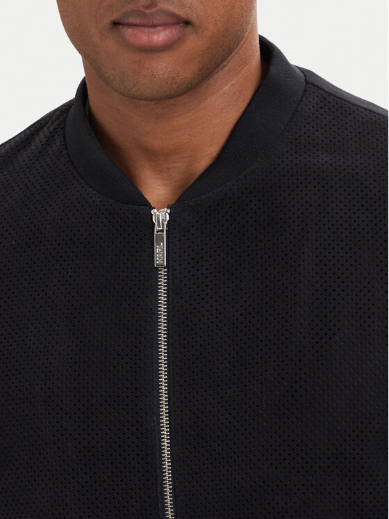 KARL LAGERFELD KARL LAGERFELD Lederjacke 555011 562411 Dunkelblau Regular Fit