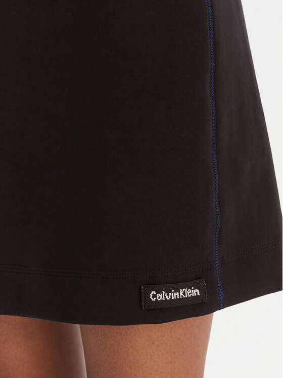 Calvin Klein Jeans Calvin Klein Jeans Rochie de zi Ls Scuba Fit And Flare LV044D222G Negru Regular Fit