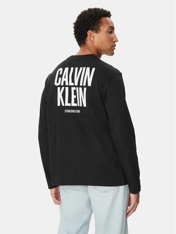 Calvin Klein Jeans Calvin Klein Jeans Тениска с дълъг ръкав LV04RH859G Черен Regular Fit