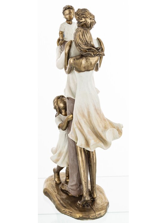 MIAhome MIAhome Figurka młodzi rodzice FAMIGLIA FELICE Złoty