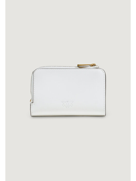 PINKO PINKO Πορτοφόλι MINI WALLET VITELLO SETA Λευκό