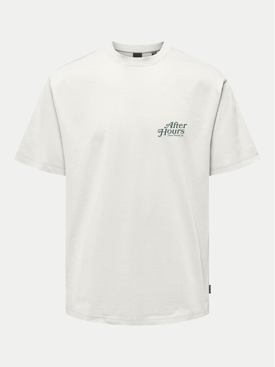 Only & Sons Only & Sons T-shirt Bowen 22032071 Bijela Relaxed Fit