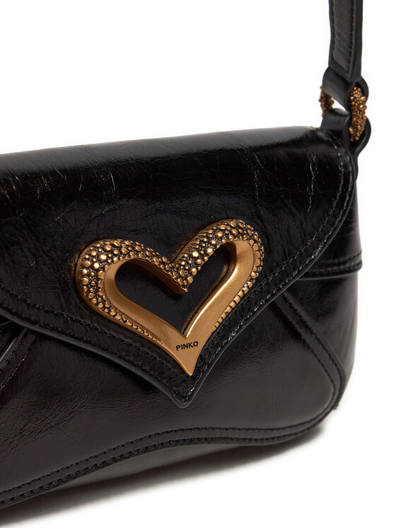 PINKO Pinko Borsetta 520 Shoulder Baby Fl AI 24-25 PLTT 103764 A1EO Nero