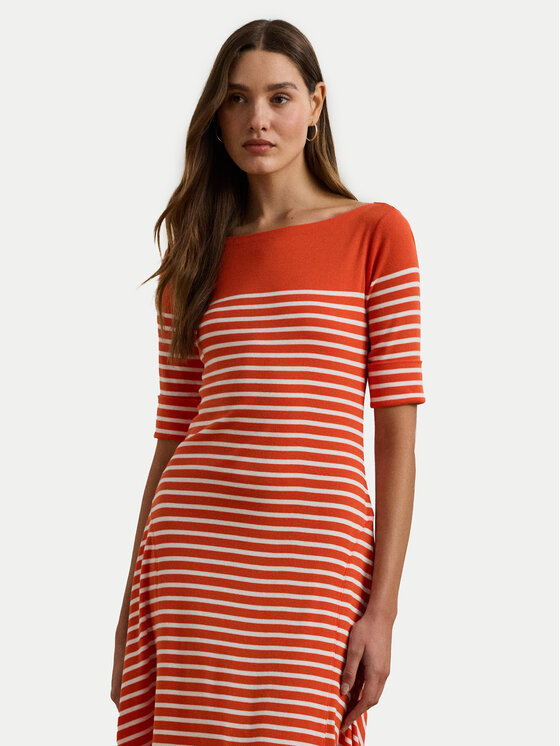 LAUREN RALPH LAUREN LAUREN RALPH LAUREN Sukienka codzienna 250957728001 Pomarańczowy Regular Fit