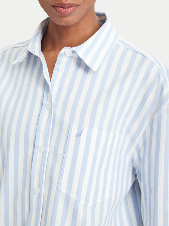 Nautica Nautica Srajca 62KLD1404 Svetlo modra Regular Fit