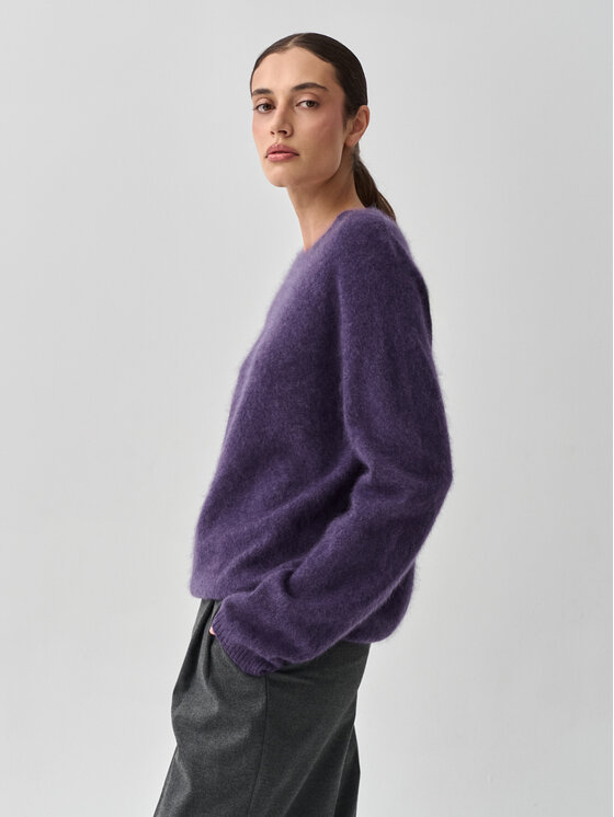 TATUUM TATUUM Sweter ALKORO Fioletowy Classic Fit