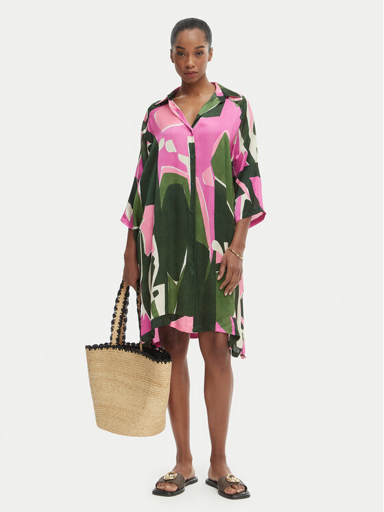 Iconique Iconique Srajčna obleka Annabelle IC26-098 Pisana Relaxed Fit