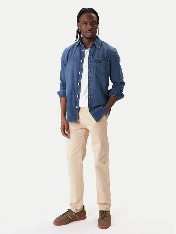 Tommy Jeans Tommy Jeans Koszula DM0DM22303 Niebieski Regular Fit
