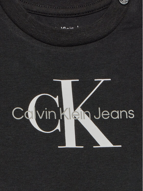 Calvin Klein Jeans Calvin Klein Jeans T-Shirt Monogram IN0IN00001 Czarny Regular Fit