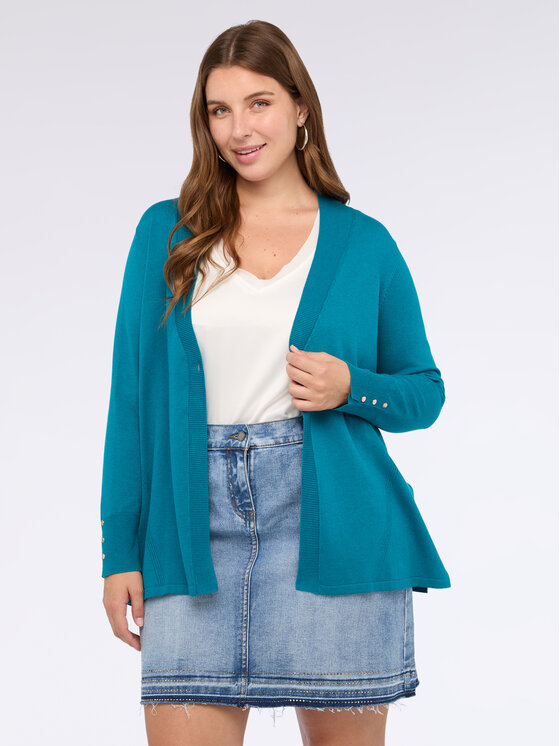 Fiorella Rubino Fiorella Rubino Maglione M630L008004N035 Turchese A-Line Fit