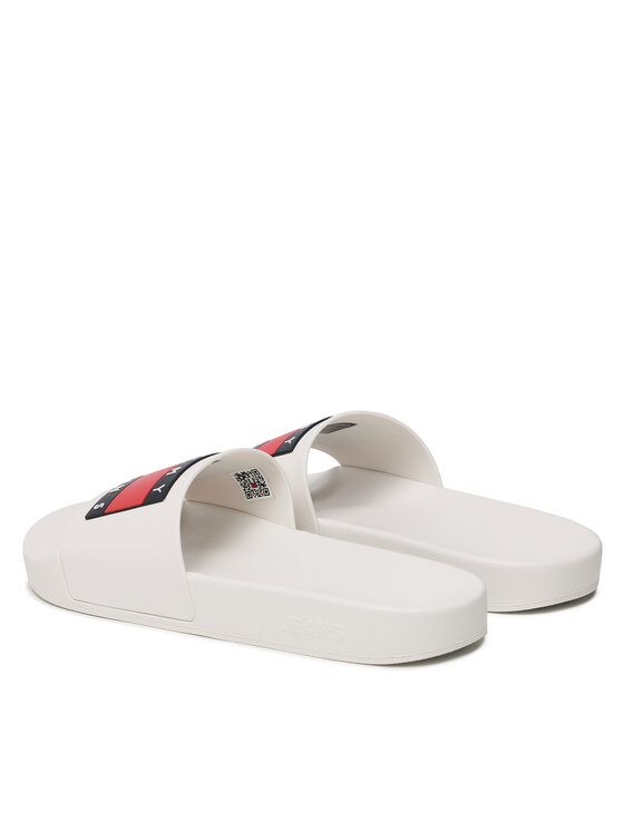 Tommy Jeans Tommy Jeans Natikači Pool Ess EM0EM01191 Bela