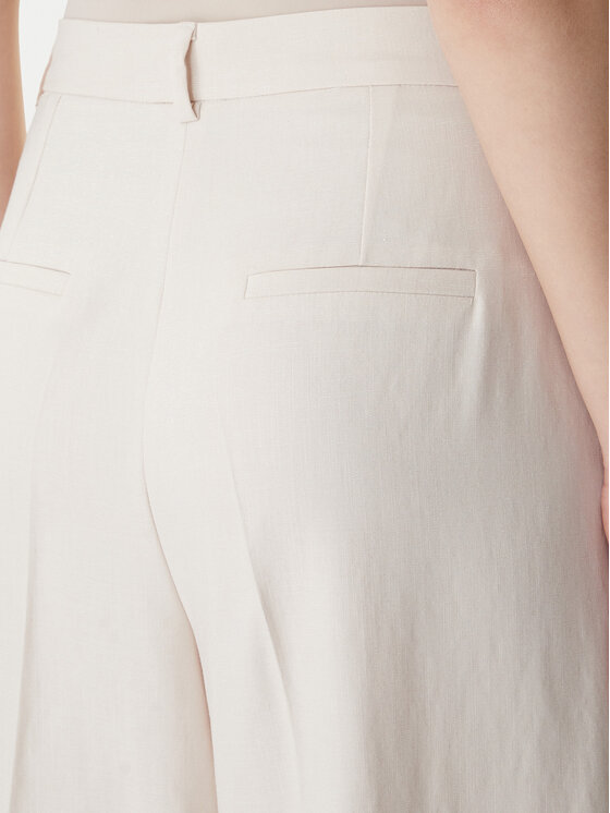 Marella Marella Palazzo hlače Slogan2 2615131311 Écru Wide Leg