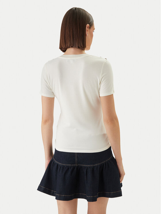 Morgan Morgan Majica 251-DOMANI Écru Slim Fit