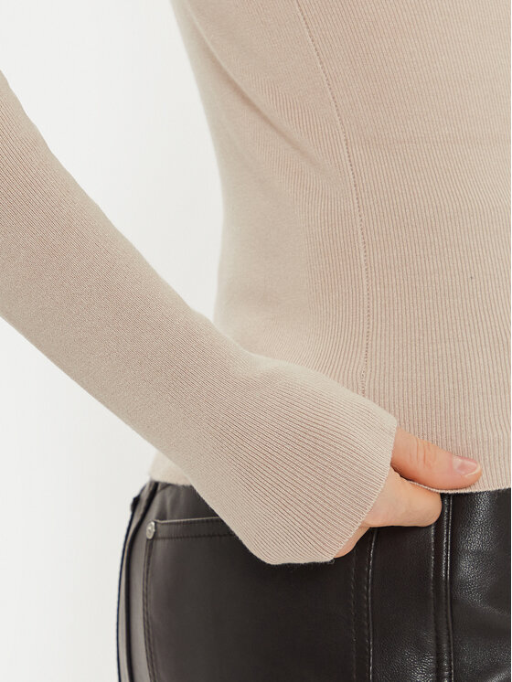 JDY JDY Rollkragenpullover Cirkeline 15307910 Beige Slim Fit