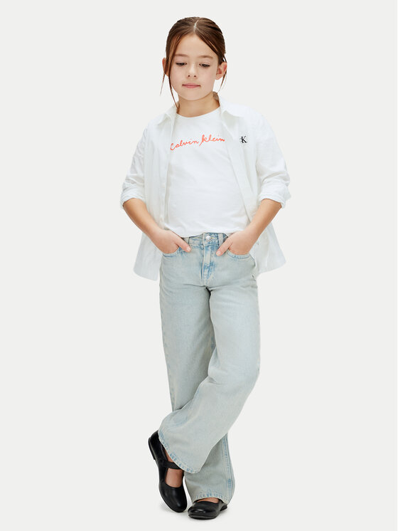 Calvin Klein Jeans Calvin Klein Jeans Tricou LVCKSJA17G Alb Regular Fit
