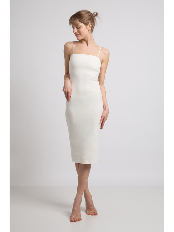 LaLupa LaLupa Sukienka codzienna LA062 Biały Comfortable Fit