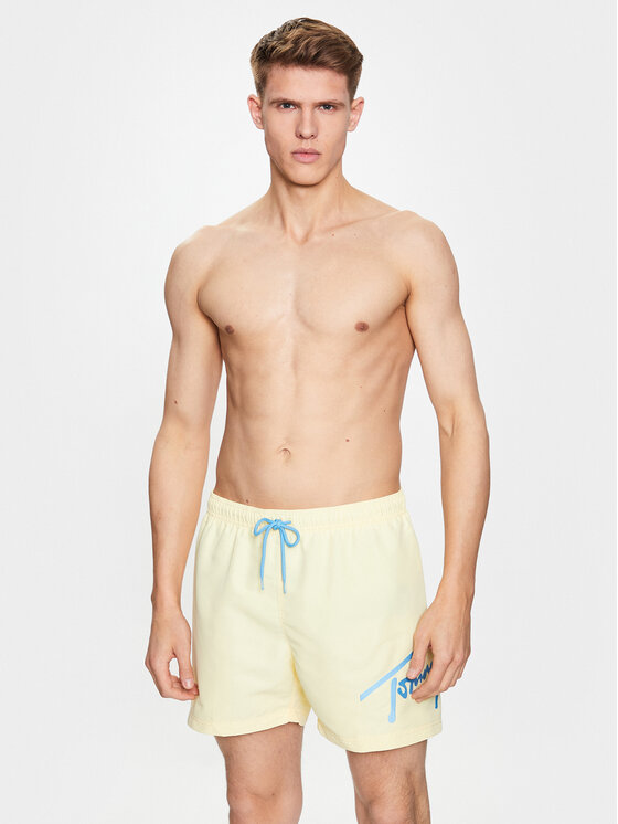 Tommy Jeans Tommy Jeans Szorty kąpielowe UM0UM02862 Żółty Regular Fit