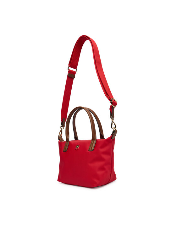 Tommy Hilfiger Tommy Hilfiger Torebka Popette Mini Tote AW0AW17709 Czerwony