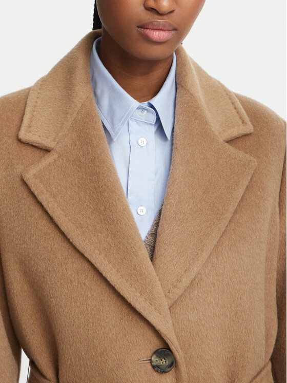 Weekend Max Mara Weekend Max Mara Vuneni kaput Bronte 2625016112 Svijetlo smeđa Regular Fit