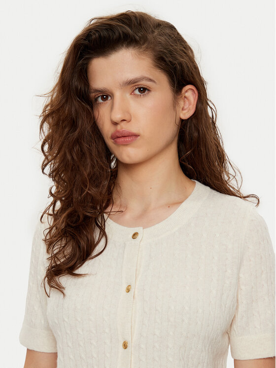 Tommy Hilfiger Tommy Hilfiger Kardigán WW0WW43958 Ekru Regular Fit