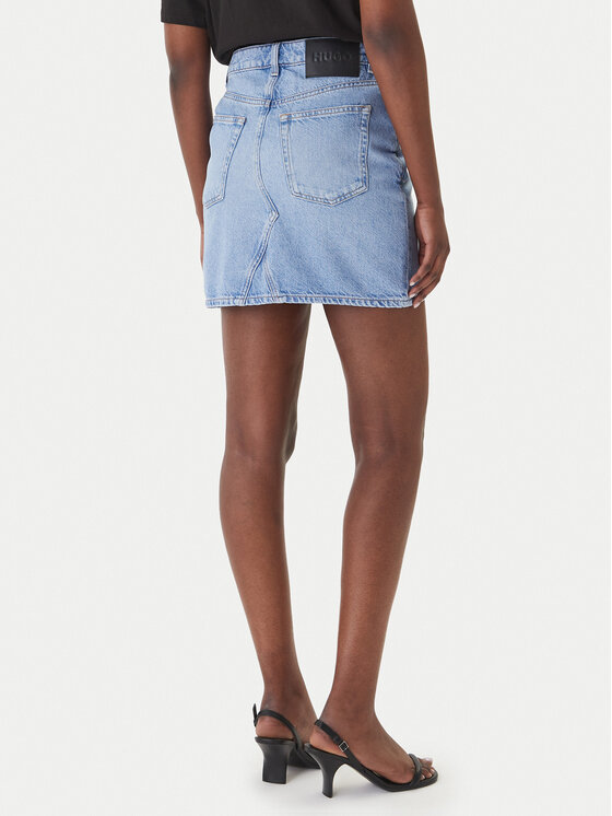 HUGO HUGO Farmer szoknya Gatalie 50559749 Kék Regular Fit