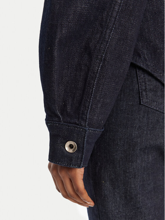 Patrizia Pepe Patrizia Pepe Τζιν πουκάμισο 8C0795/D113-CA74 Σκούρο μπλε Regular Fit