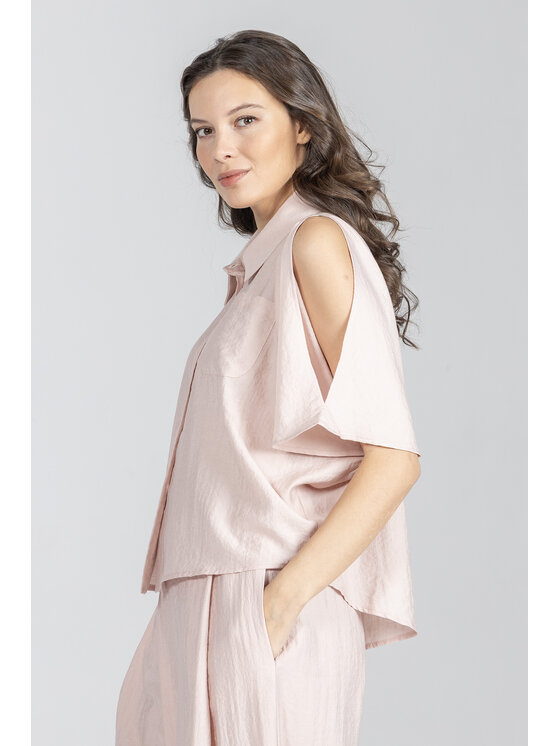 Deni Cler Milano Deni Cler Milano Bluzka T-DC-1236-F2-20-31-1 Różowy Loose Fit