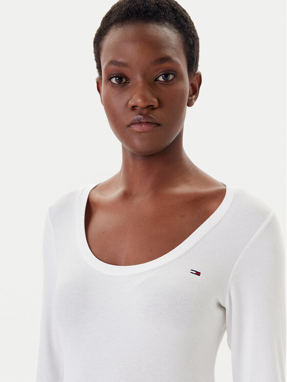 Tommy Jeans Tommy Jeans Μπλουζάκι DW0DW20921 Λευκό Regular Fit