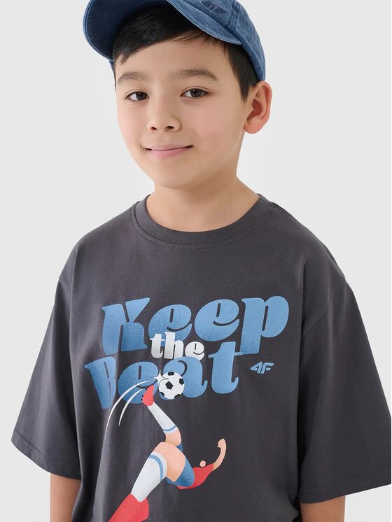 4F 4F T-Shirt 4FJASAW24TTSHM2596-022S Czarny Oversize