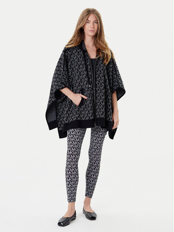 MICHAEL Michael Kors MICHAEL Michael Kors Ponczo MT561CCK87 Czarny Relaxed Fit
