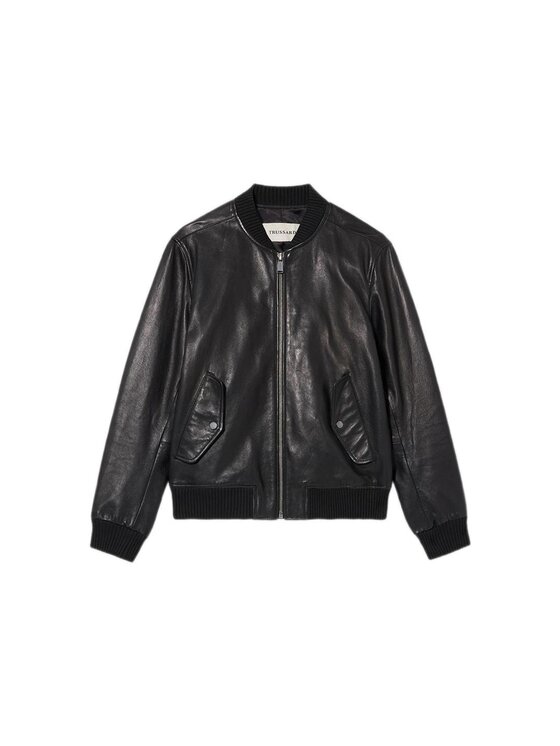 Trussardi Trussardi Giacca di pelle R302M000005N033 Nero Regular Fit