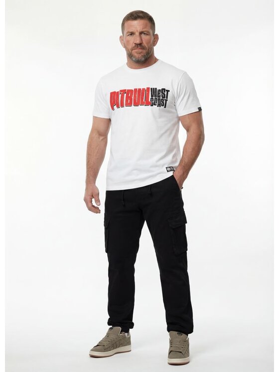 PITBULL PITBULL T-Shirt REBEL BORN Biały Regular Fit